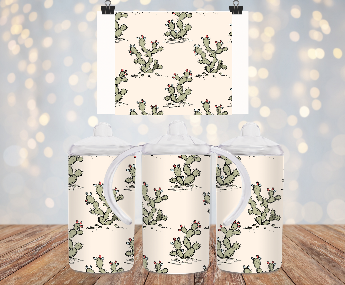 Cactus Pattern Sippy Cup