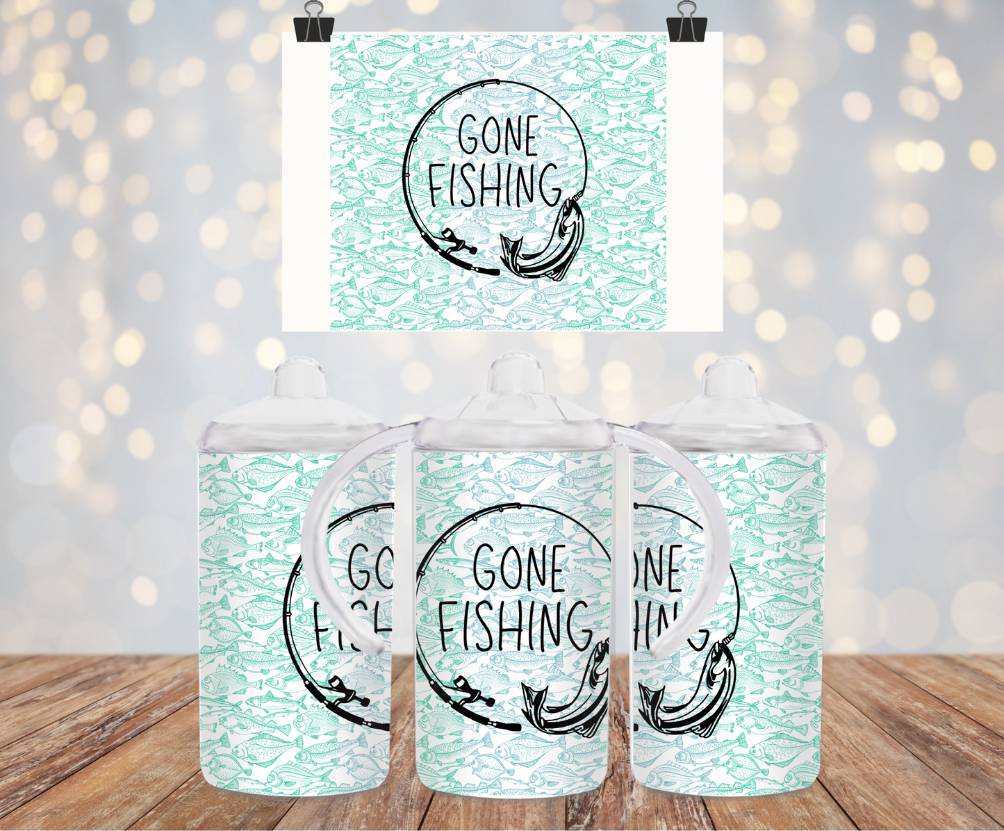 Gone Fishing Sippy Cup