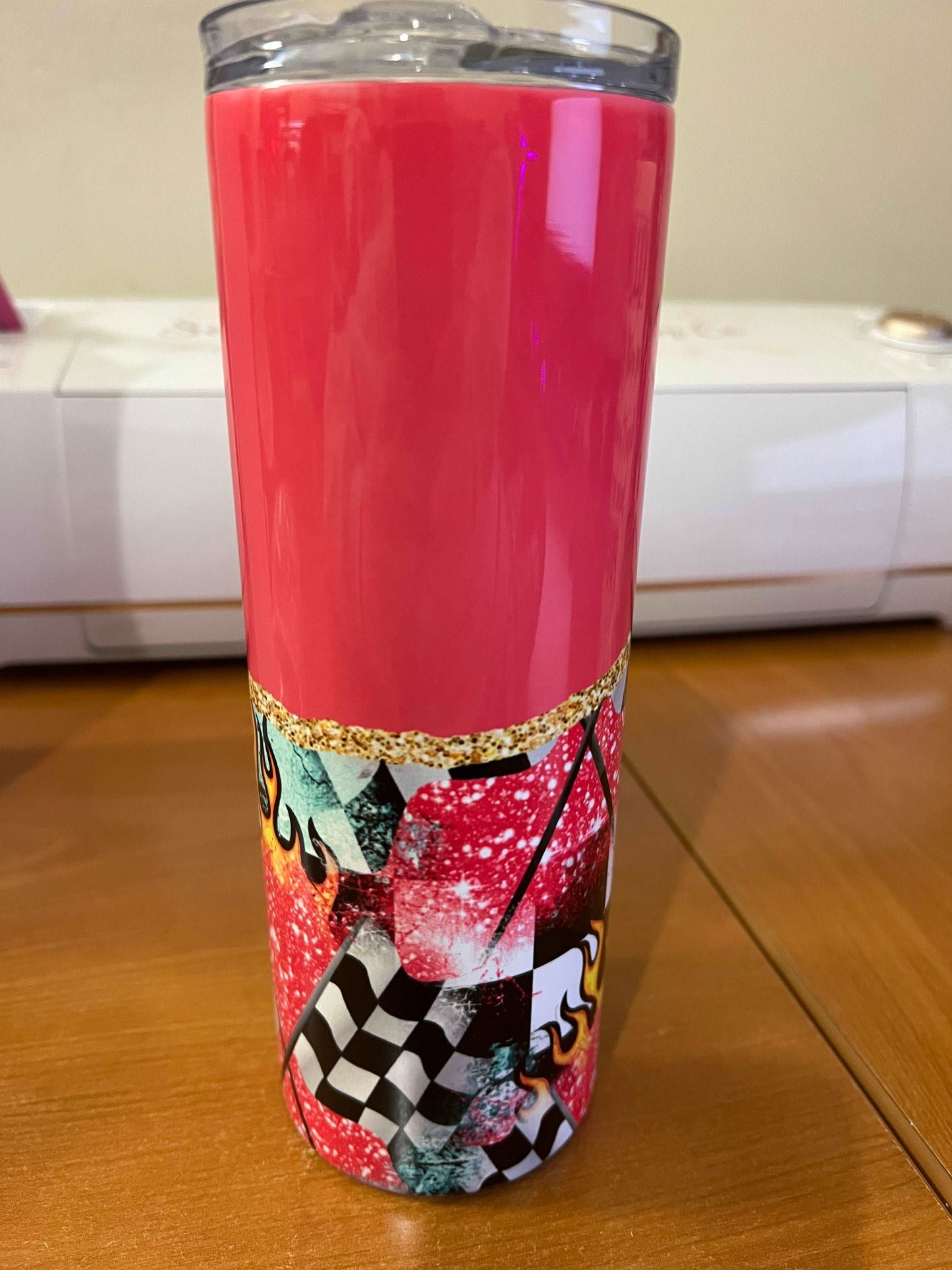 Pink Racing 20oz Tumbler