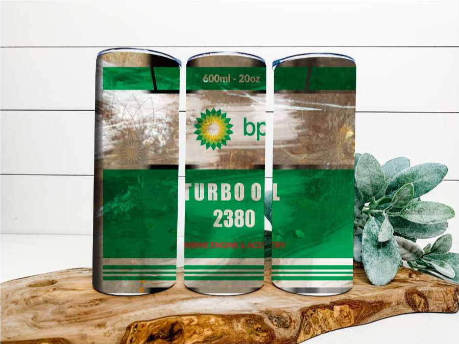 BP Turbo Oil 2380 20oz Tumbler