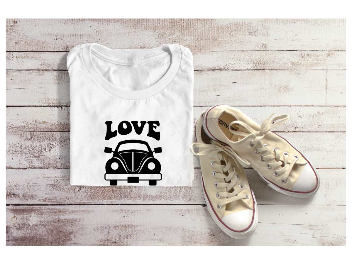Peace, Love Hippy Bus and Bug