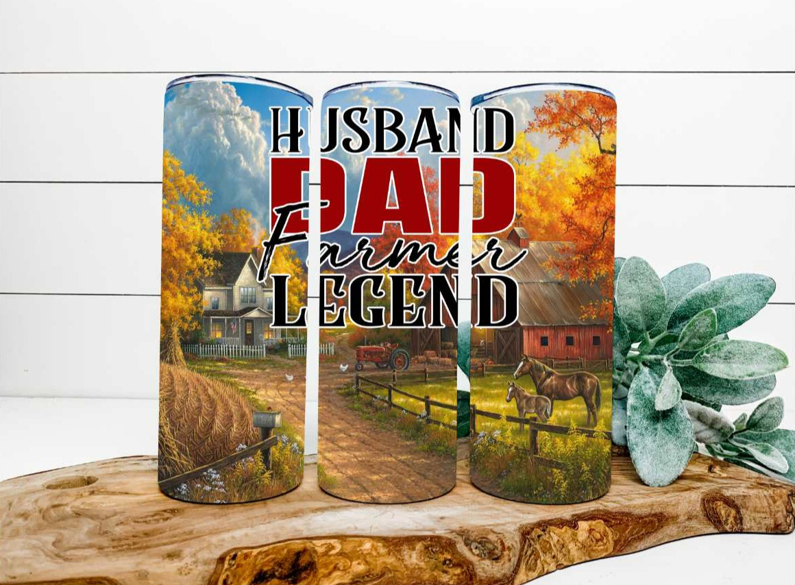 Husband, Dad, Farmer, Legend 20oz Tumbler