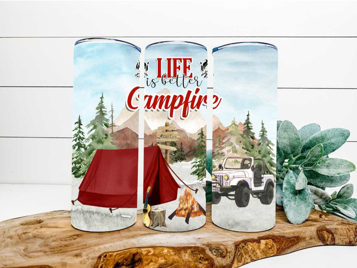 Life is Better at the Campfire 20oz Tumbler
