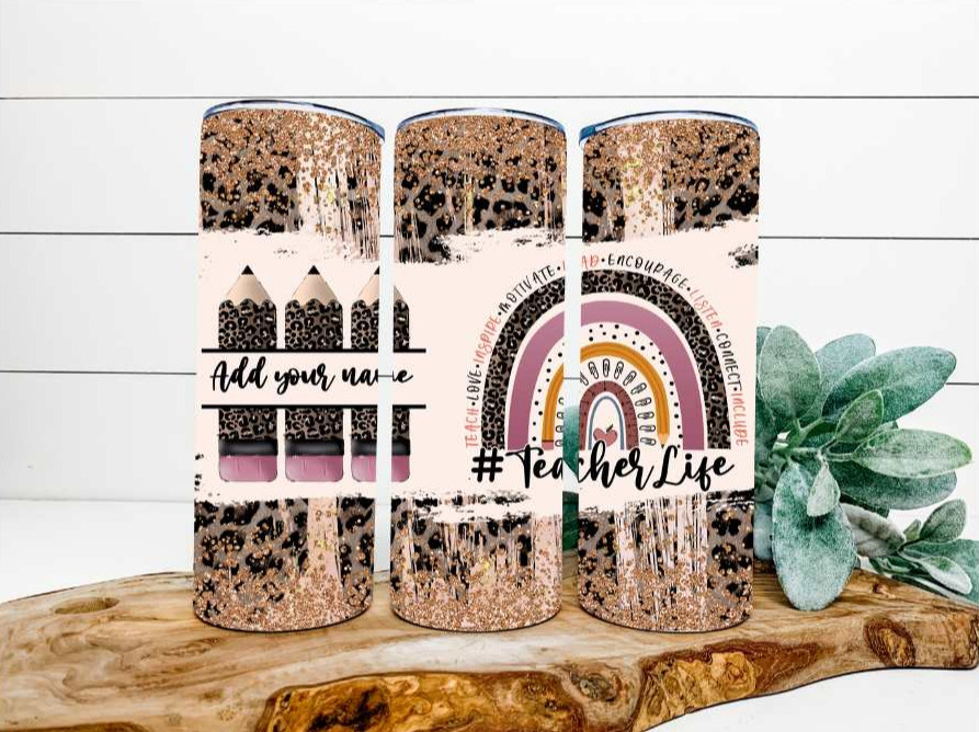 Custom Name Teacher 20oz Tumbler