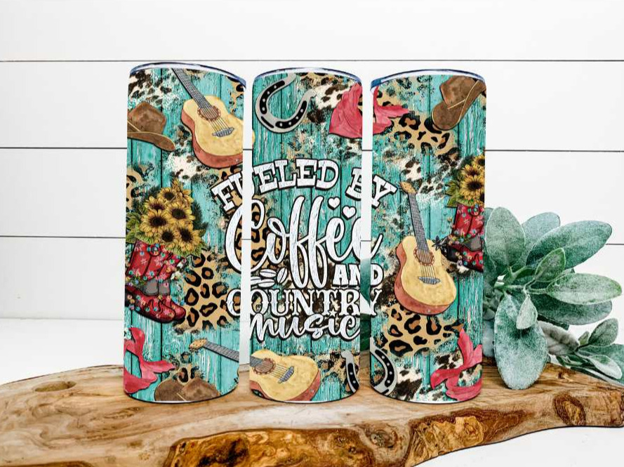 Fueled by Coffee and Country Music 20oz Tumbler