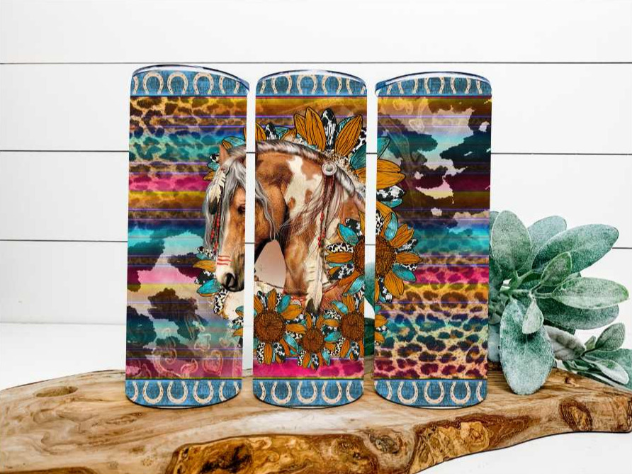 Horse with Feathers 20oz Tumbler