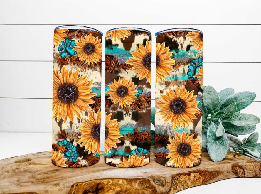 Western Sunflower 20oz Tumbler