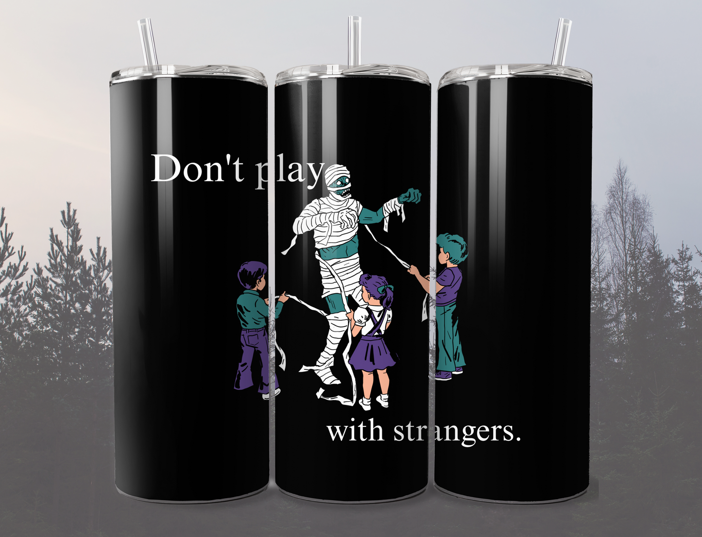 Vintage Style Funny Halloween Tumbler