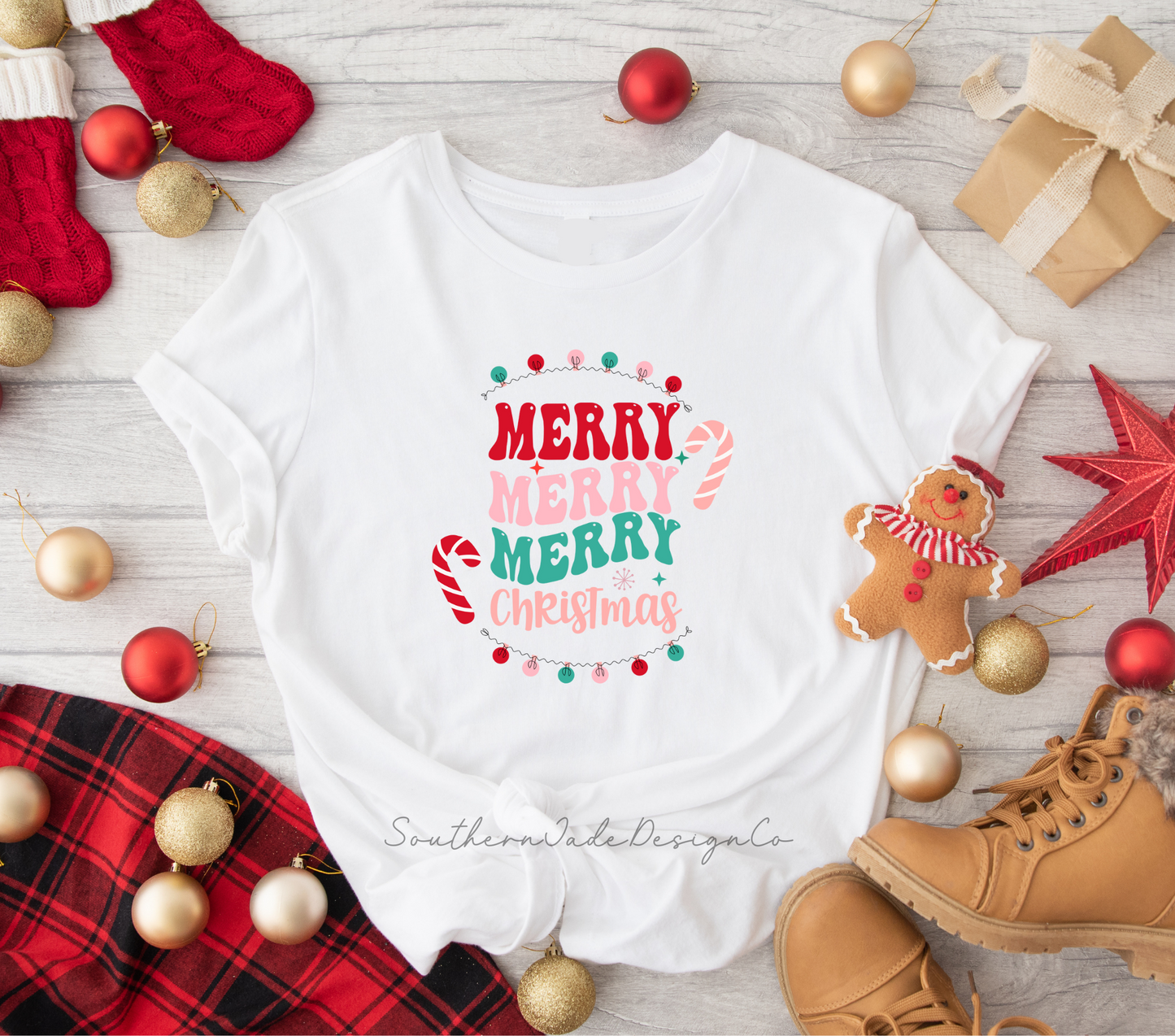 Merry Christmas / Holly Jolly Vibes Shirt