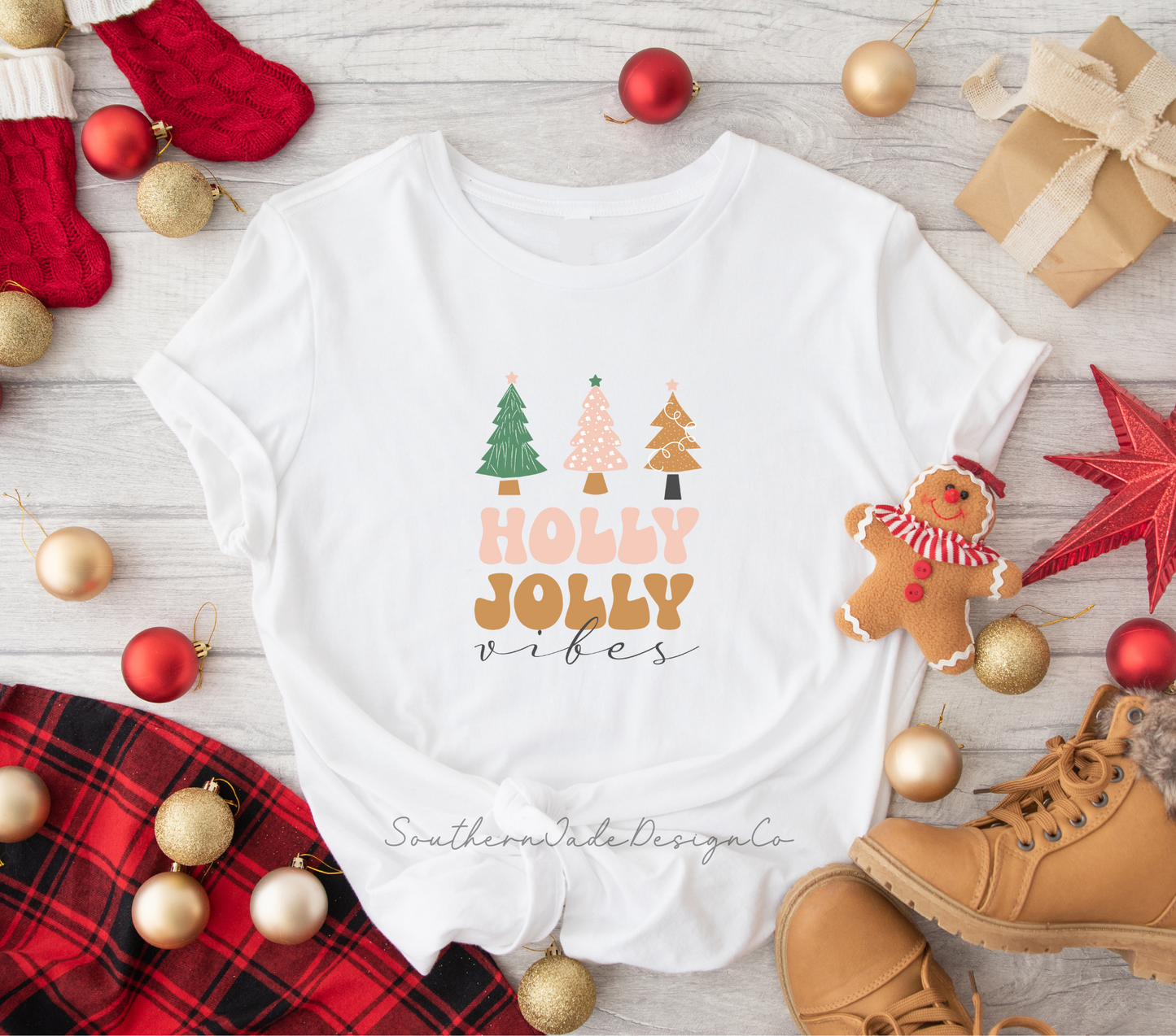 Merry Christmas / Holly Jolly Vibes Shirt