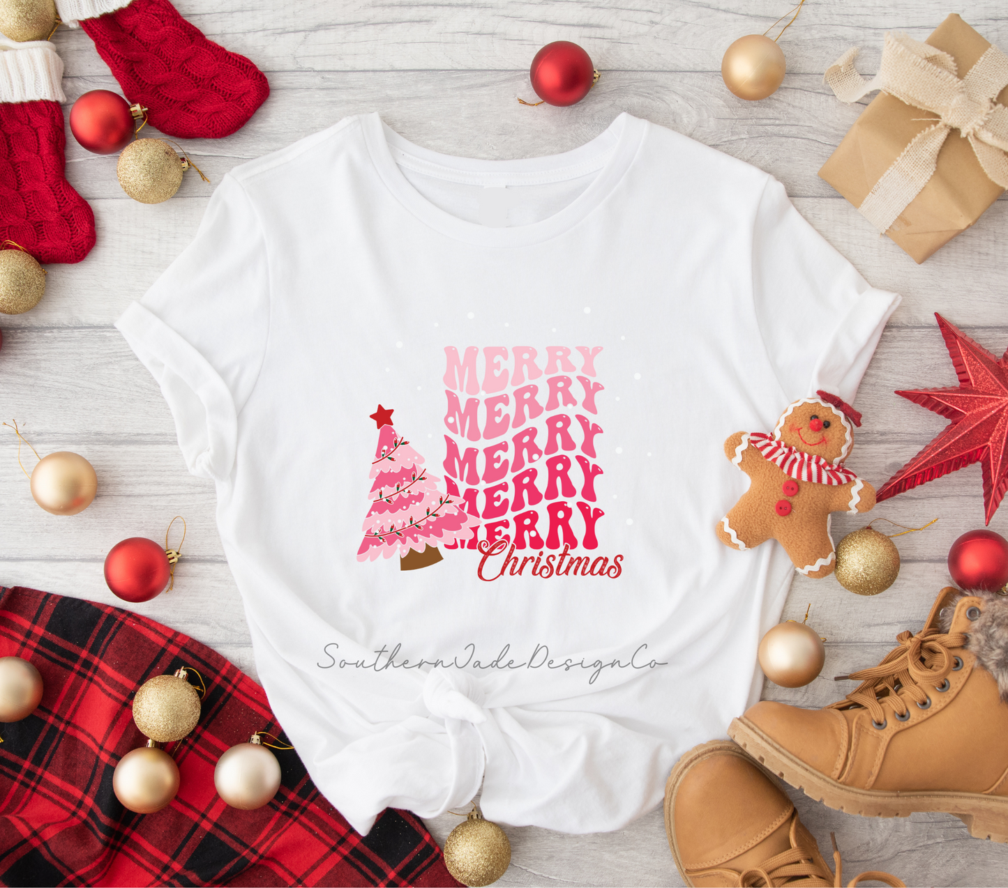 Merry Christmas / Holly Jolly Vibes Shirt