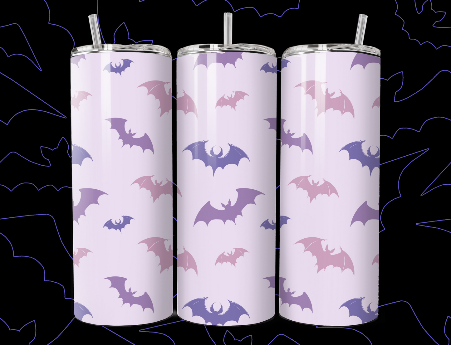 Pastel Bat Tumbler