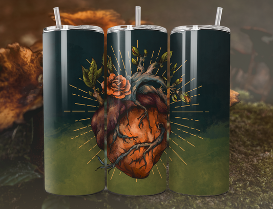 Organic Heart Tumbler