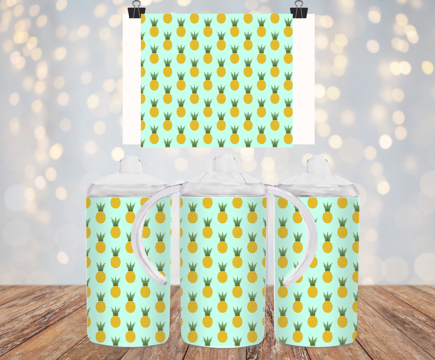 Pineapple Pattern Sippy Cup