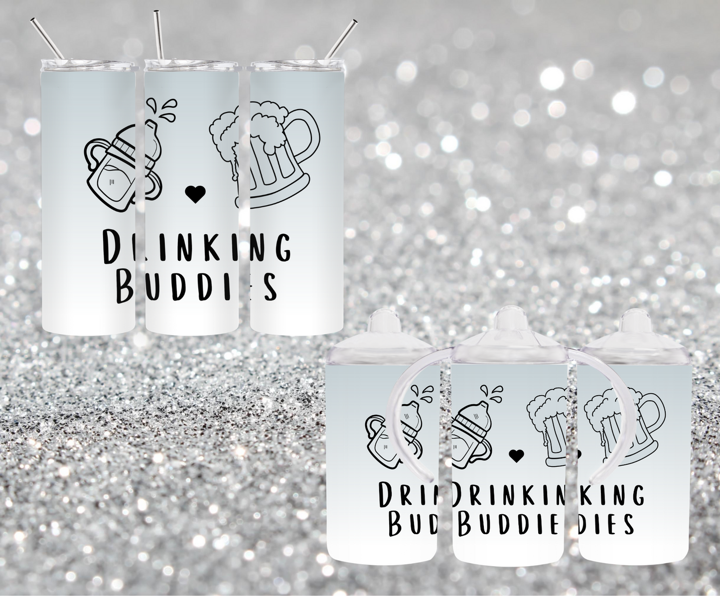 Drinking Buddies - Tumbler and Sippy Bundle