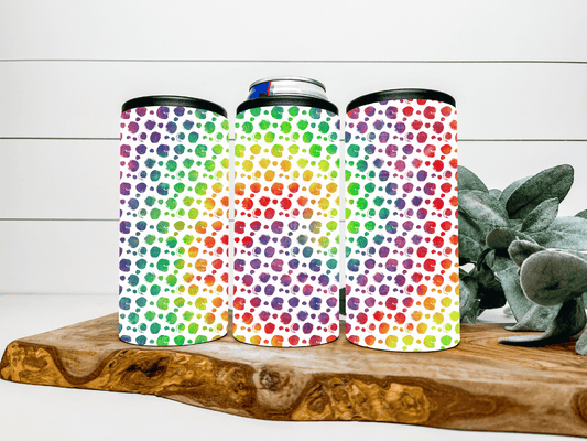 Rainbow Swirl Can Cooler