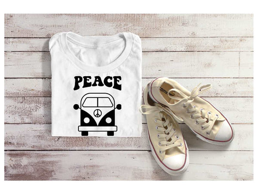 Peace, Love Hippy Bus and Bug