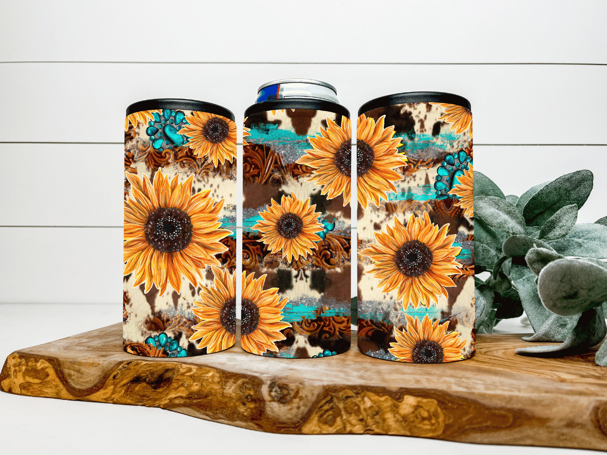 Western Sunflower Can Cooler